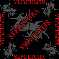 Sepultura bavlněný šátek 55 x 55cm, Logo Black