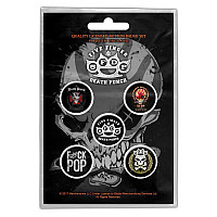 Five Finger Death Punch set 5-ti placek průměr 25 mm, FFDP Logos