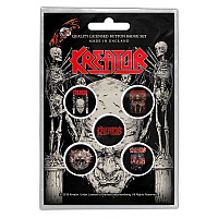 Kreator set 5-ti placek 25 mm, Skull & Skeletons