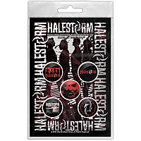 Halestorm set 5-ti placek průměr 25 mm, Portrait