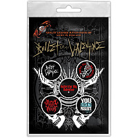Bullet For My Valentine set 5-ti placek průměr 25 mm, Logo