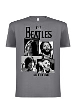 The Beatles tričko, Let It Be Grey, pánské