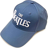 The Beatles kšiltovka, White Drop T Logo Hi-Build Embroidery Demin Blue