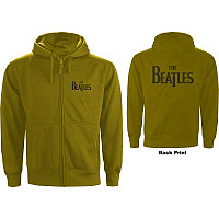 The Beatles mikina, Drop T Logo With Back Print Green, pánská