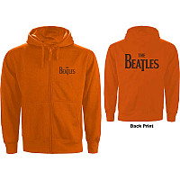 The Beatles mikina, Drop T Logo With Back Print Orange, pánská