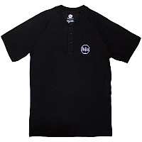 The Beatles tričko, Mini Drum Logo 3 Button Collar Black, pánské