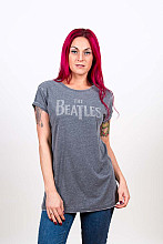 The Beatles tričko, Drop T Burnout Grey, dámské
