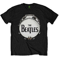 The Beatles tričko, Original Drum Skin Black, pánské