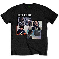 The Beatles tričko, Let It Be Recording Shots Black, pánské