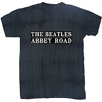 The Beatles tričko, Abbey Road Sign Dip-Dye Black, pánské