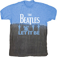 The Beatles tričko, Let It Be Split Dip-Dye Blue, pánské