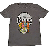 The Beatles tričko, Sgt Pepper & Drum Grey, pánské