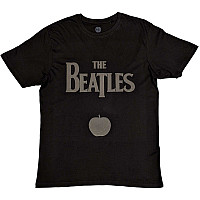 The Beatles tričko, Drop T Logo & Apple Hi-Build Black, pánské