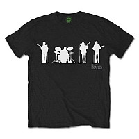 The Beatles tričko, Saville Row Line Up with White Silhouettes, pánské