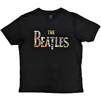The Beatles tričko, Logo Treatment Black, pánské
