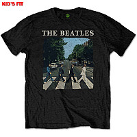 The Beatles tričko, Abbey Road & Logo Black, dětské