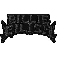 Billie Eilish nažehlovačka 50x90mm, BE Flame Black