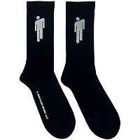 Billie Eilish ponožky, White Blohsh Black, unisex - velikost 7 až 11 (40 až 45 EU)