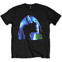 Billie Eilish tričko, Neon Shadow Blue Black, pánské