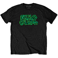 Billie Eilish tričko, Neon Logo Black, pánské