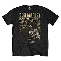 Bob Marley tričko, Hammersmith ´76 Eco-Tee Black, pánské