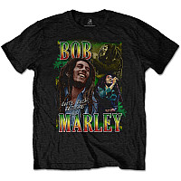Bob Marley tričko, Roots, Rock, Reggae Homage Black, pánské