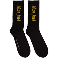 Bon Jovi ponožky, Yellow Logo Black, unisex - velikost 7 až 11 (40 až 45)