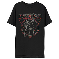 Bon Jovi tričko, Triangle Overlap Black, pánské