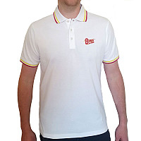 David Bowie tričko, Flash logo Polo White, pánské