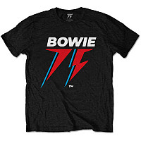 David Bowie tričko, 75th Logo Black, pánské