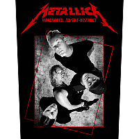 Metallica nášivka na záda 30x27x36 cm, Hardwired Concrete