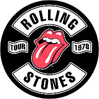 Rolling Stones nášivka na záda 29 cm, Tour 1978