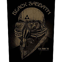 Black Sabbath nášivka na záda CO+PES 30x27x36 cm, US Tour 1978