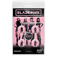 BlackPink set 5-ti placek průměr 25 mm, Logo & Band