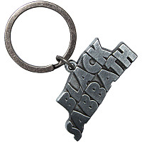 Black Sabbath kovová klíčenka 45x22.7mm, Silver Wavy Logo Zinc