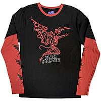 Black Sabbath tričko dlouhý rukáv, Red Henry Wavy Logo Black, pánské