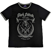 Black Sabbath tričko, The End Mushroom Cloud Ringer Black, pánské