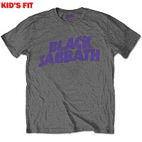 Black Sabbath tričko, Wavy Logo Dark Grey, dětské