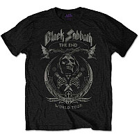 Black Sabbath tričko, The End Mushroom Cloud Distressed Black, pánské