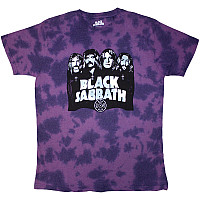 Black Sabbath tričko, Band & Logo Wash Collection Purple, pánské