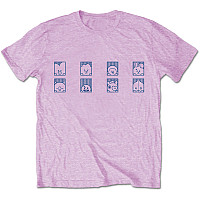 BT21 tričko, Group Squares Pink, pánské