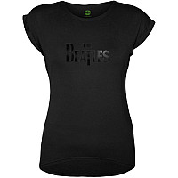 The Beatles tričko, Drop T Logo Hi-Build Black, dámské