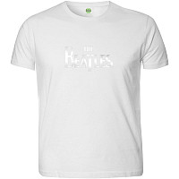 The Beatles tričko, Drop T Logo Hi-Build White, pánské