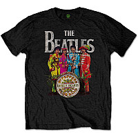 The Beatles tričko, Sgt Pepper FPO Black, pánské