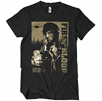 Rambo tričko, First Blood Black, pánské