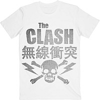 The Clash tričko, Skull & Crossbones White, pánské