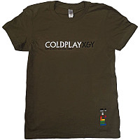 Coldplay tričko, X & Y High Up Above Girly Khaki, dámské