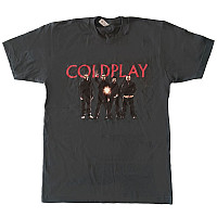 Coldplay tričko, Band & Text Logo Green, pánské