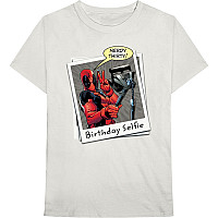 Deadpool tričko, Deadpool Birthday Selfie White, pánské
