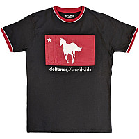 Deftones tričko, Star & Pony Ringer Black, pánské